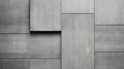 Modern Concrete Wall with Geometric Pattern