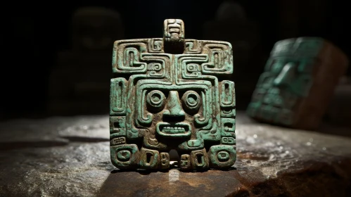 Ancient Mayan Jade Mask | Classic Period Artifact