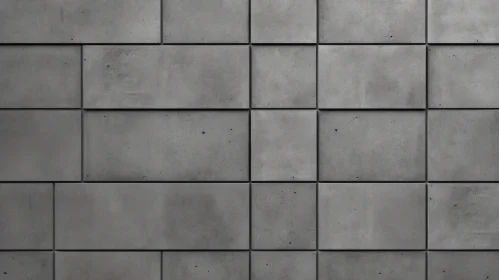 Dark Gray Concrete Wall with Rectangular Tiles