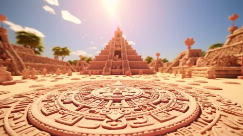 Impressive Mayan Pyramid in Ancient Setting