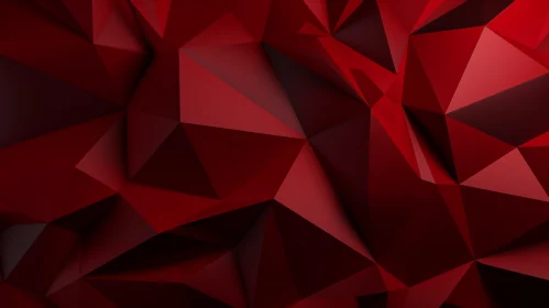Red Polygonal Abstract Geometric Background