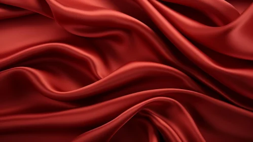 Red Silk Fabric Close-Up | Luxurious Texture