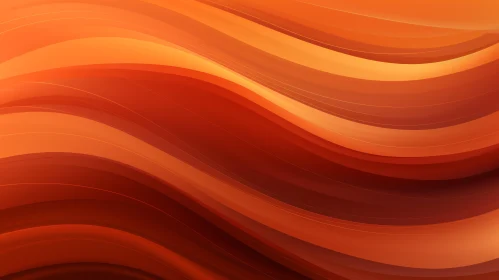 Vibrant Abstract Orange Wavy Background Art