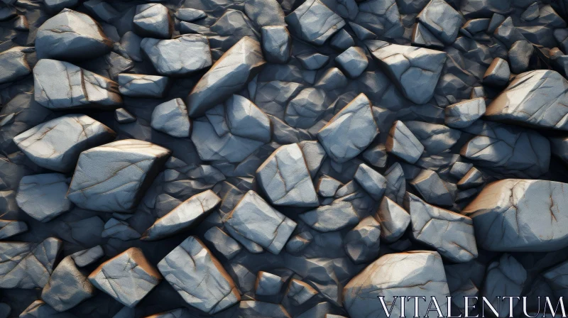 AI ART Detailed Rocky Surface Texture for 3D Rendering