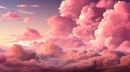 Tranquil Sunset Sky Background