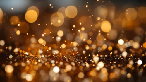 Dark Golden Glittering Background - Luxury and Elegance