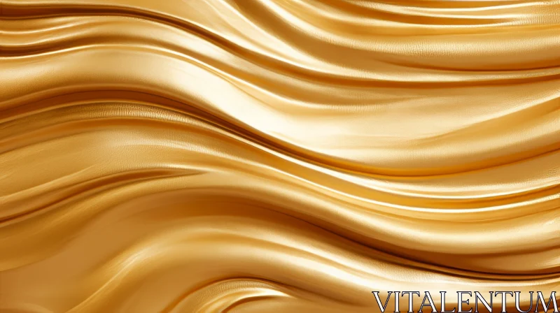 Luxurious Golden Waves Pattern AI Image