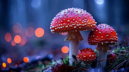 Red Mushrooms in Forest: A Natural Beauty