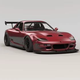 Captivating 3D Rendering of Mazda and Nissan 240SX Sports Car