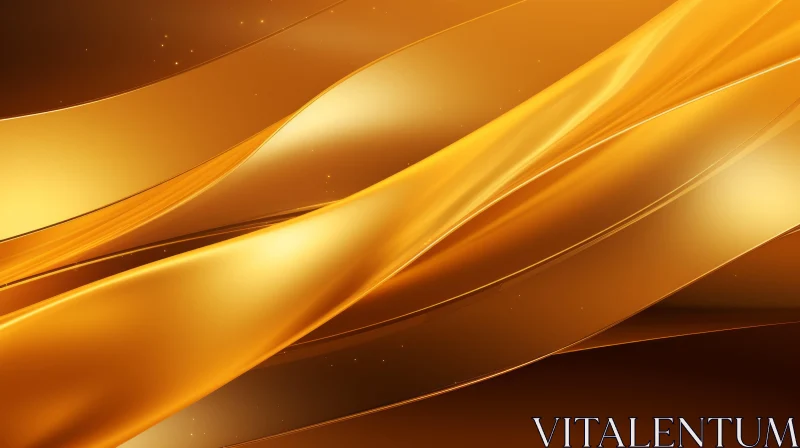 Luxurious Gold Metallic Surface - 3D Rendering AI Image