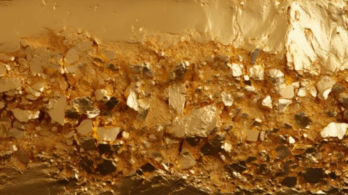 Texture of Gold Nugget Close-Up