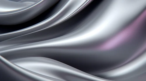 Luxurious Silver Silk Fabric - Background and Texture