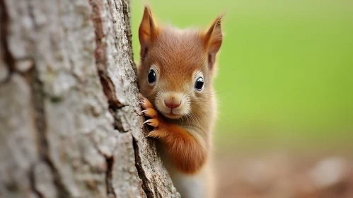 Red Squirrel Portrait - Close-up Nature Photography