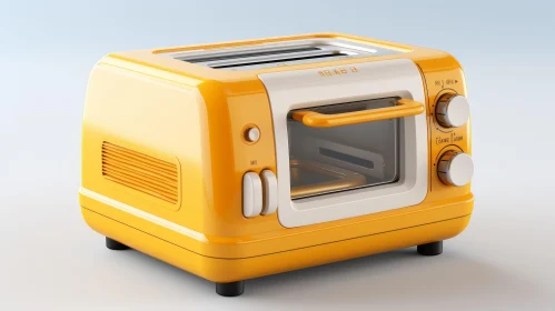 Yellow Toaster - Modern Kitchen Appliance