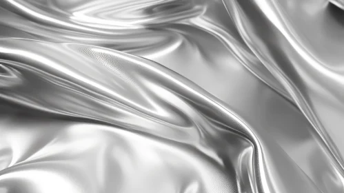 Luxurious Silver Silk Fabric Texture