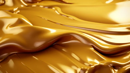 Golden Liquid Flowing - Calming Background Texture