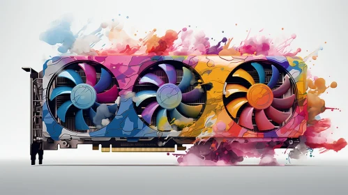 Innovative Digital Painting of a Video Card