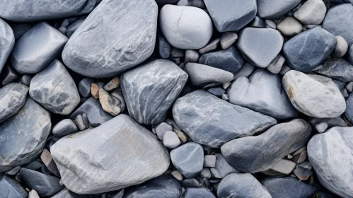Tranquil Water-Worn Stone Pile