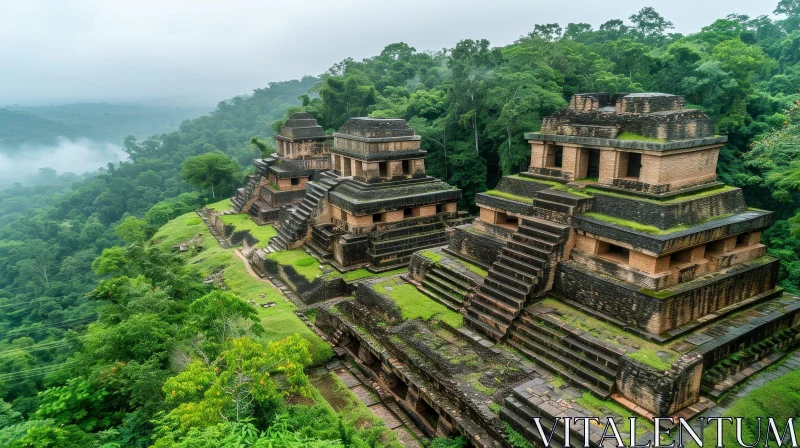 Discover the Mysteries of Ancient Mayan City Palenque AI Image