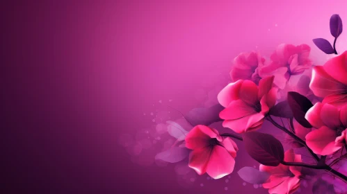 Romantic Floral Pink and Purple Background