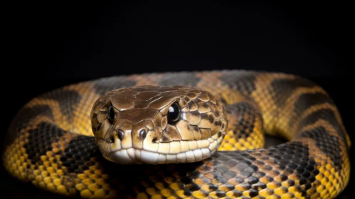 Mesmerizing Close-Up of a Snake's Head