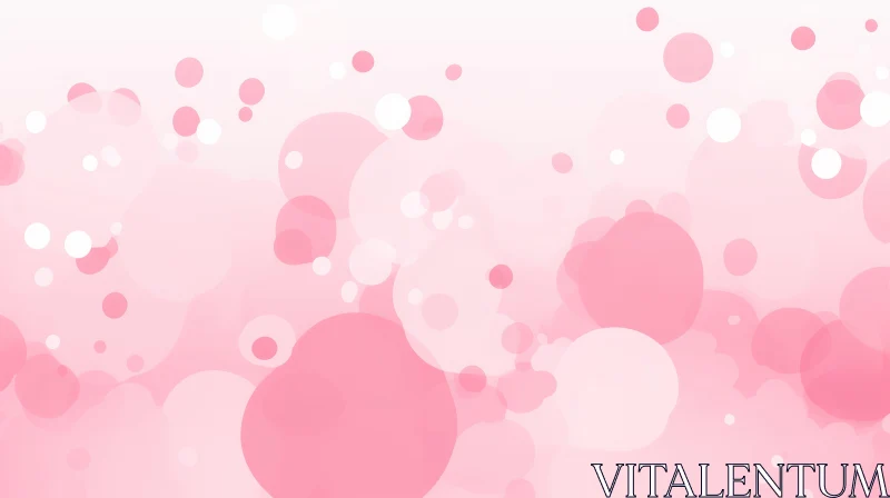 AI ART Pink Circles Gradient Background