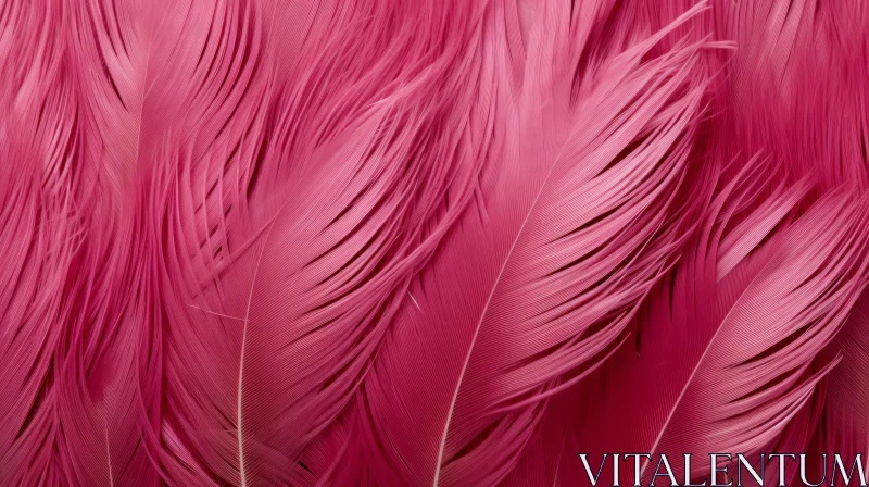 Pink Feathers Close-Up | Soft Texture and Delicate Shades AI Image