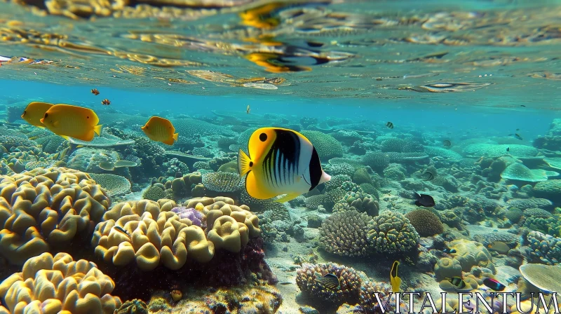 AI ART Enchanting Coral Reef Underwater Photo