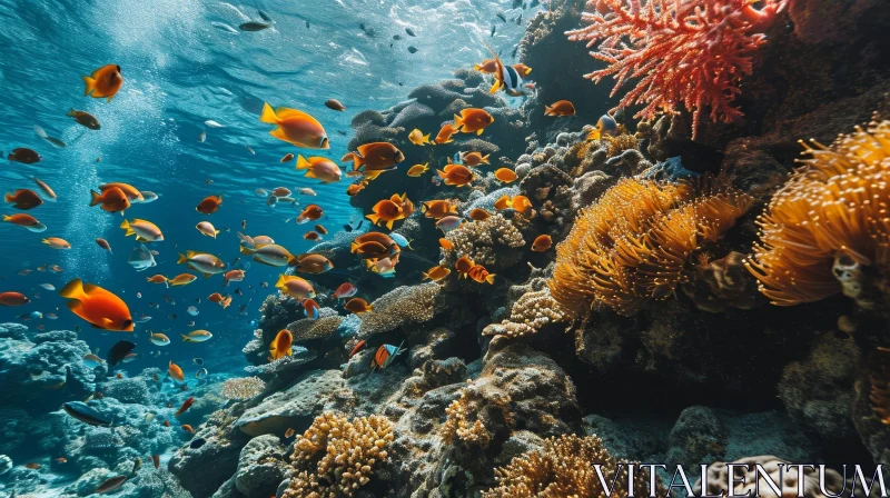 Exquisite Underwater Coral Reef Photography AI Image