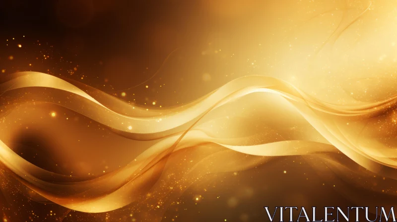 Golden Wave - Elegant and Luxurious Image AI Image