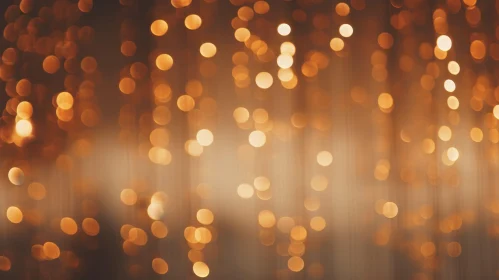 Enchanting Blurred Golden Lights Abstract Background