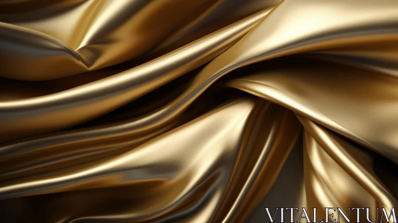 AI ART Luxurious Gold Fabric Texture for Background Use