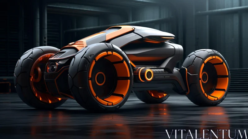Innovative Futuristic Concept Car Design AI Image