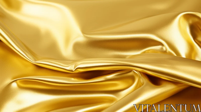 AI ART Luxurious Gold Silk Fabric Texture