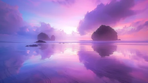 Majestic Beach Sunset Photo