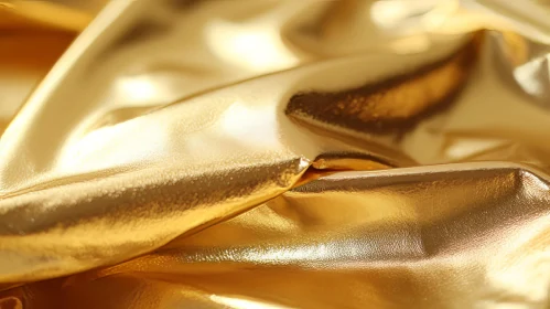Luxurious Gold Fabric Texture Close-Up