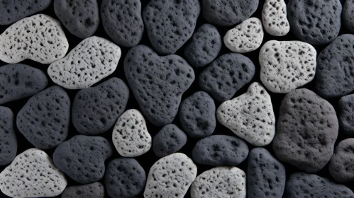 Monochrome Pebbles Background