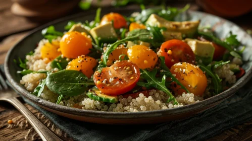 Delicious Quinoa Salad with Cherry Tomatoes and Fresh Herbs