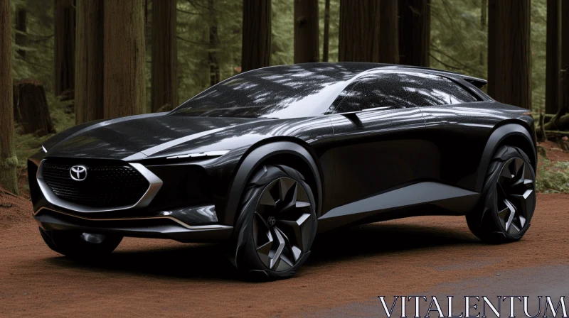 Mazda Concept Subcompact SUV: Dark Palette Chiaroscuro Design AI Image