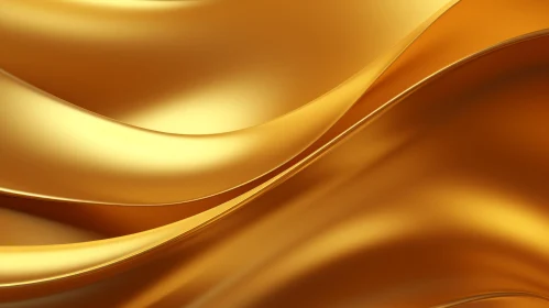 Elegant Gold Surface - 3D Rendering