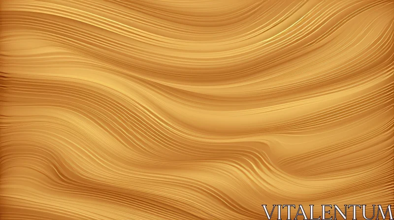Golden Waves Seamless Pattern for Digital Projects AI Image