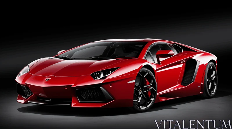 Black Lamborghini Sports Car: A Stunning Masterpiece AI Image