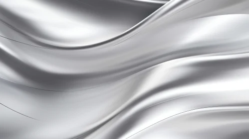 Silver Silk Cloth - 3D Rendering for Elegance and Depth