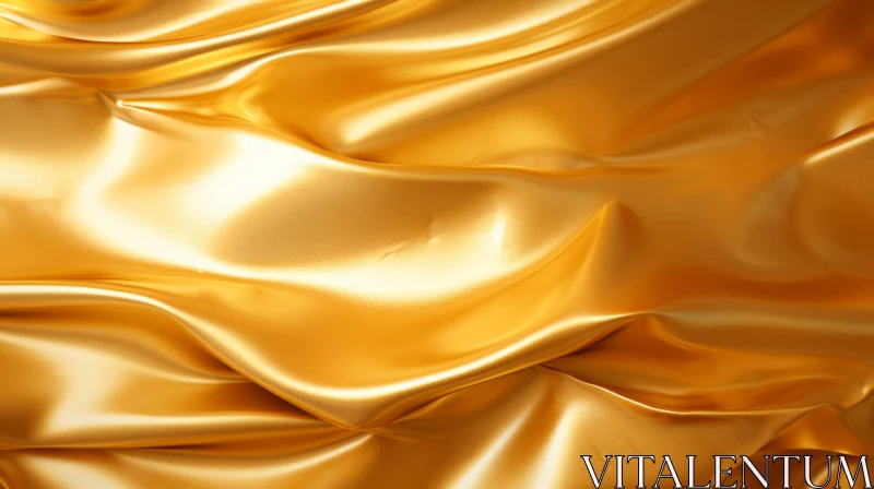 Golden Silk Fabric Textures for Elegance AI Image