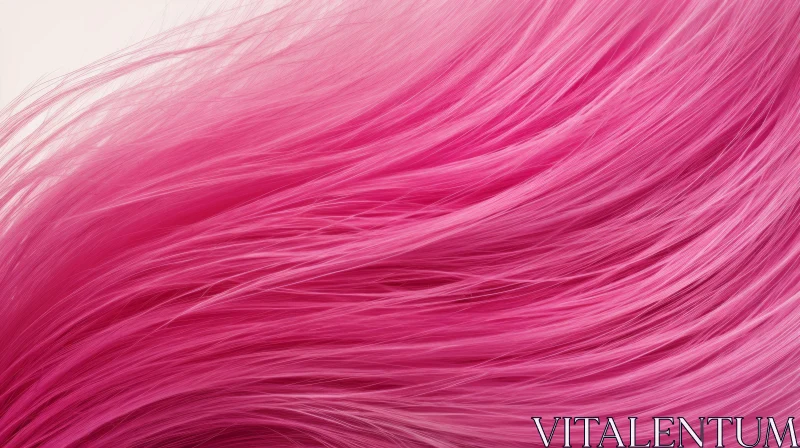 Pink Fluffy Fur Close-Up on Light Pink Background
