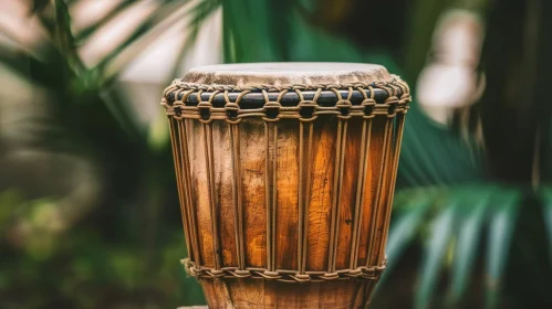African Djembe Drum Close-Up Art