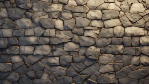 Stone Wall Texture for 3D Rendering