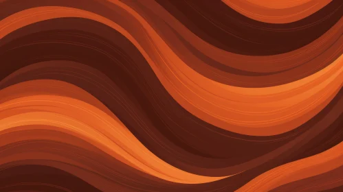 Brown and Orange Abstract Background with Flowing Waves