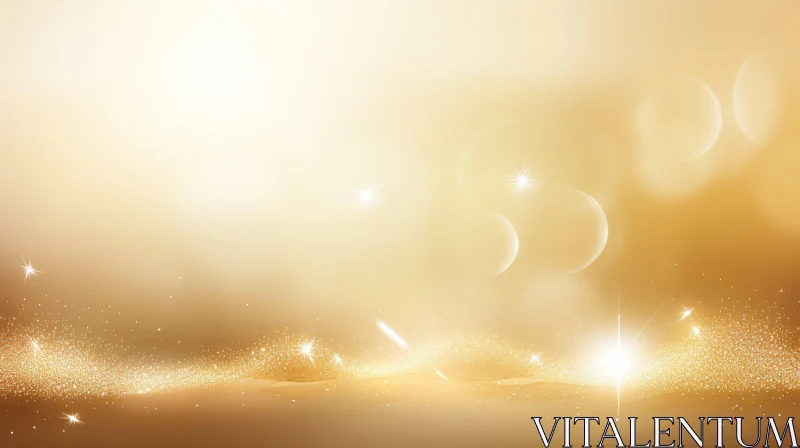Golden Elegance: Stunning Blurred Background AI Image