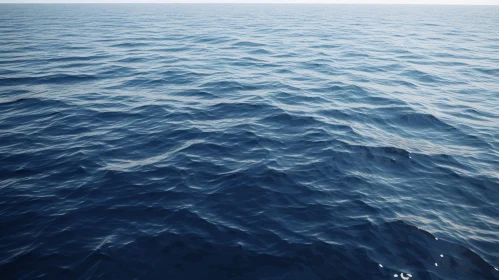 Blue Ocean Waves - Vastness and Serenity
